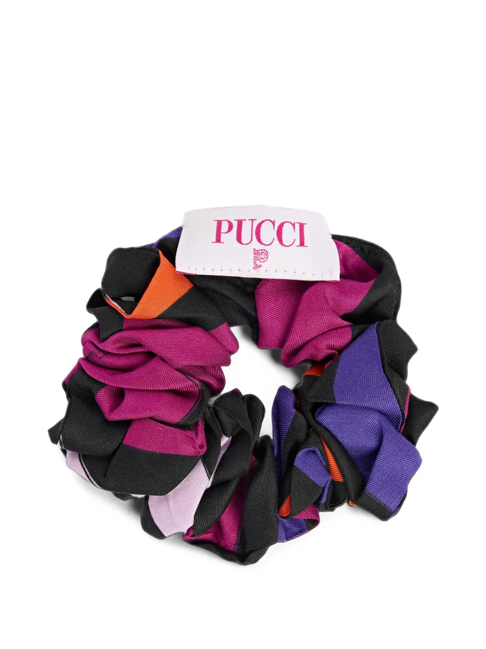 PUCCI Junior Marmo print scrunchy - Schwarz
