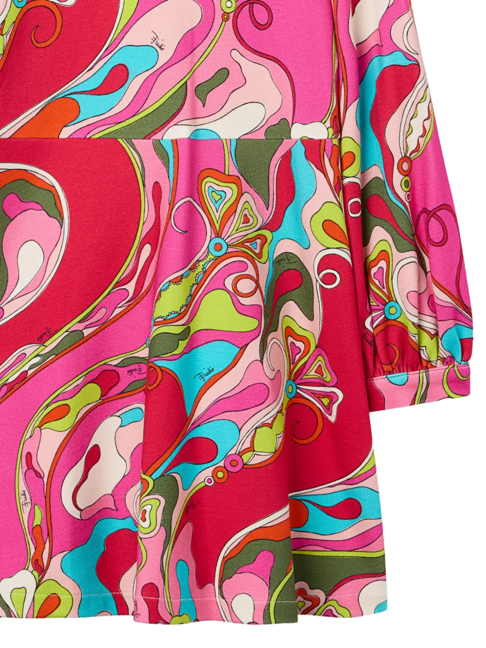 PUCCI Junior Orchidee print mini dress Roze