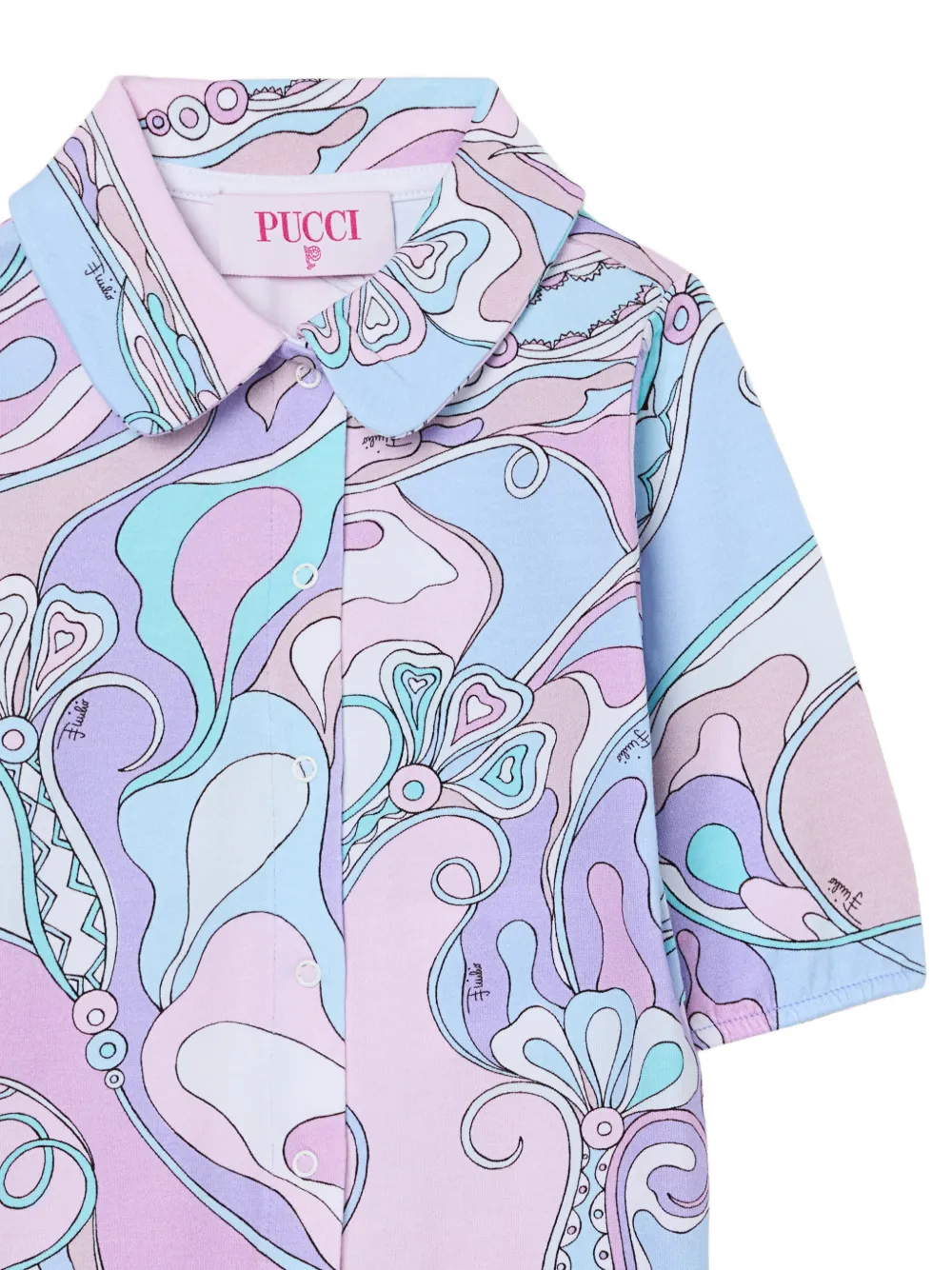 PUCCI Junior Pyjama met Orchidee-print Roze