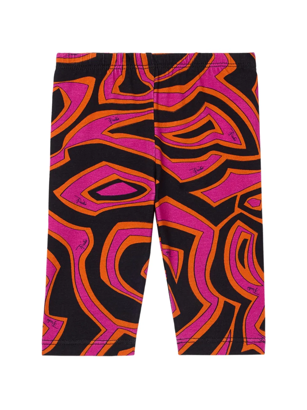 PUCCI Junior Labirinto print leggings Zwart