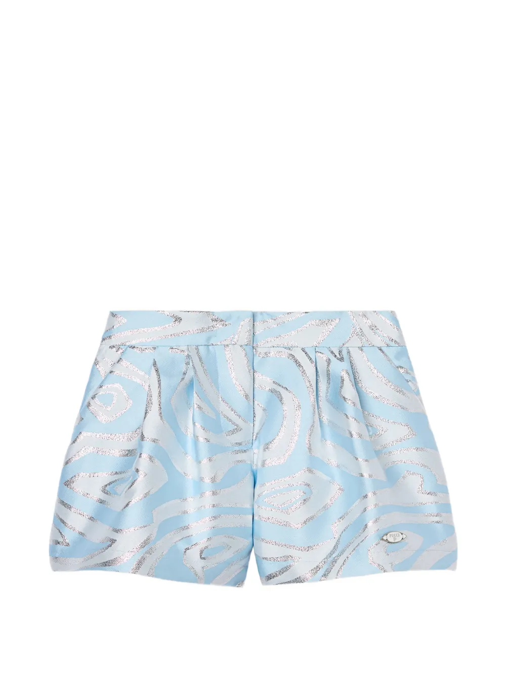 PUCCI Junior Smart shorts met Labirinto-print Blauw