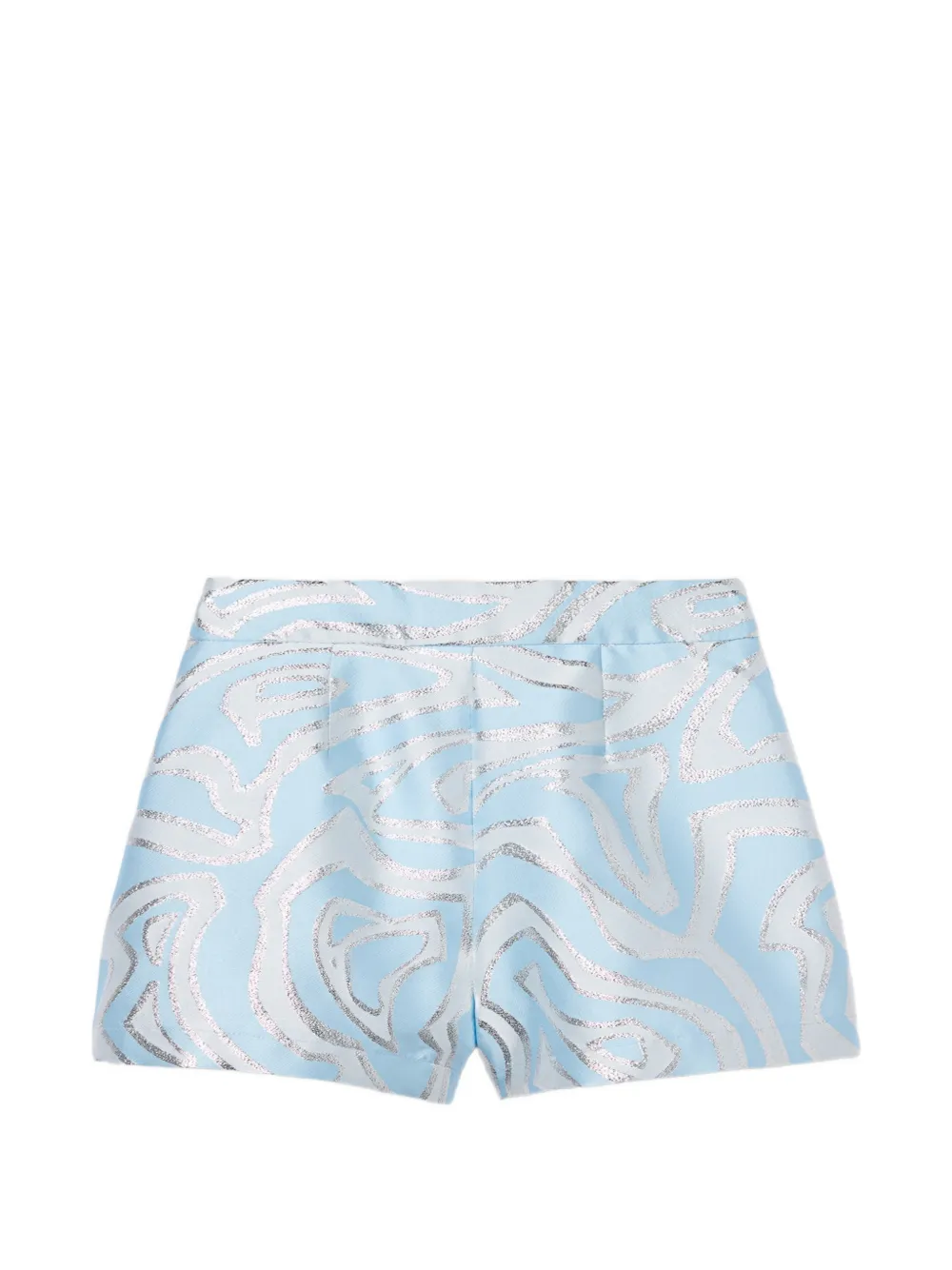PUCCI Junior Labirinto print smart shorts - Blau