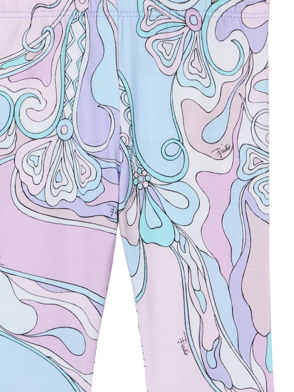 PUCCI Junior Orchidee print leggings Roze