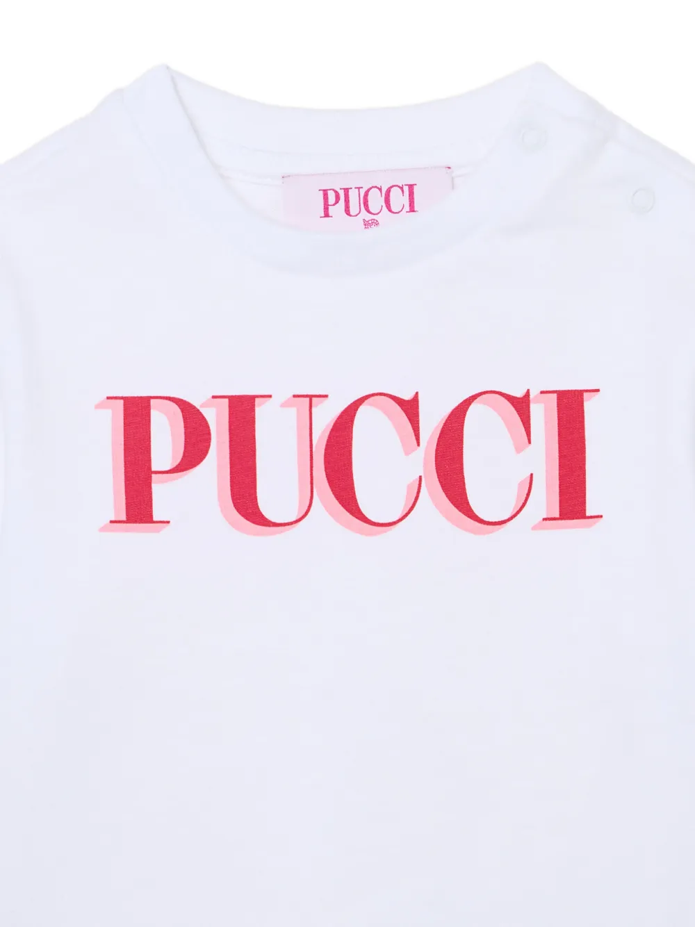 PUCCI Junior logo-print long-sleeve T-shirt Wit