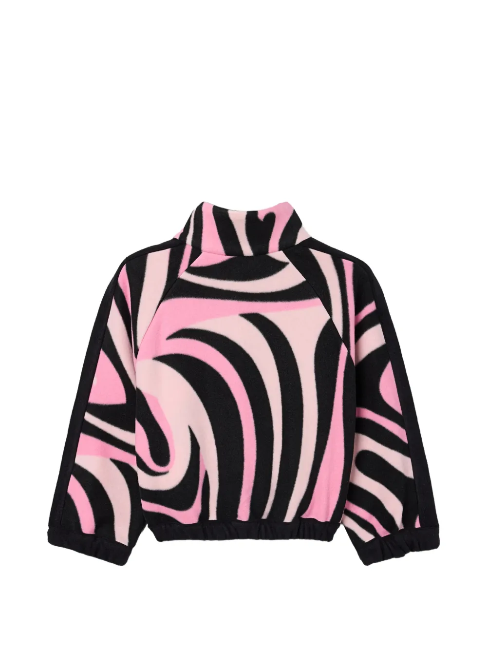 PUCCI Junior Sweater met kwartrits en Marmo-print Zwart
