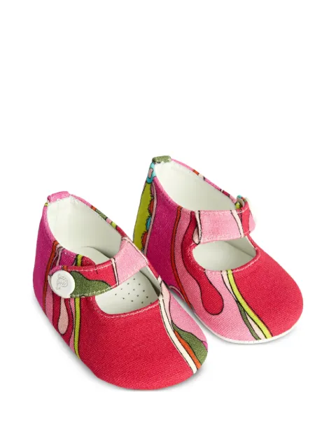 PUCCI Junior Orchidee printed ballet pre-walkers
