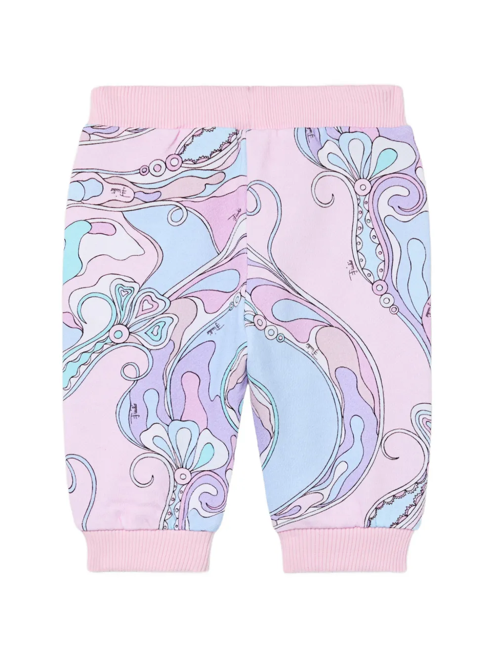 PUCCI Junior Orchidee print tracksuit bottoms Roze