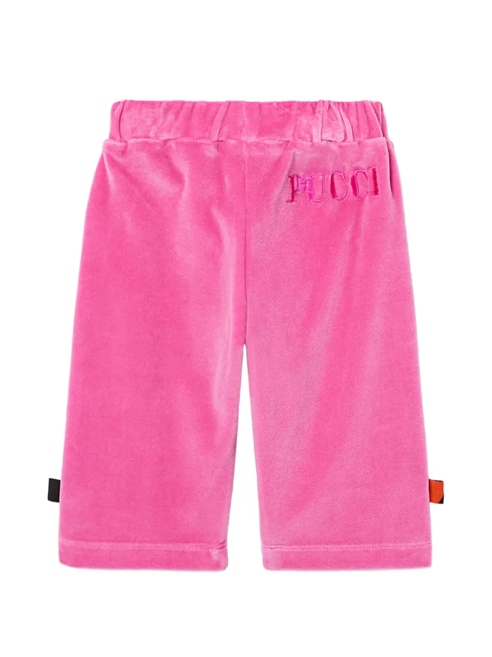 PUCCI Junior bow-detail chenille tracksuit bottoms Roze