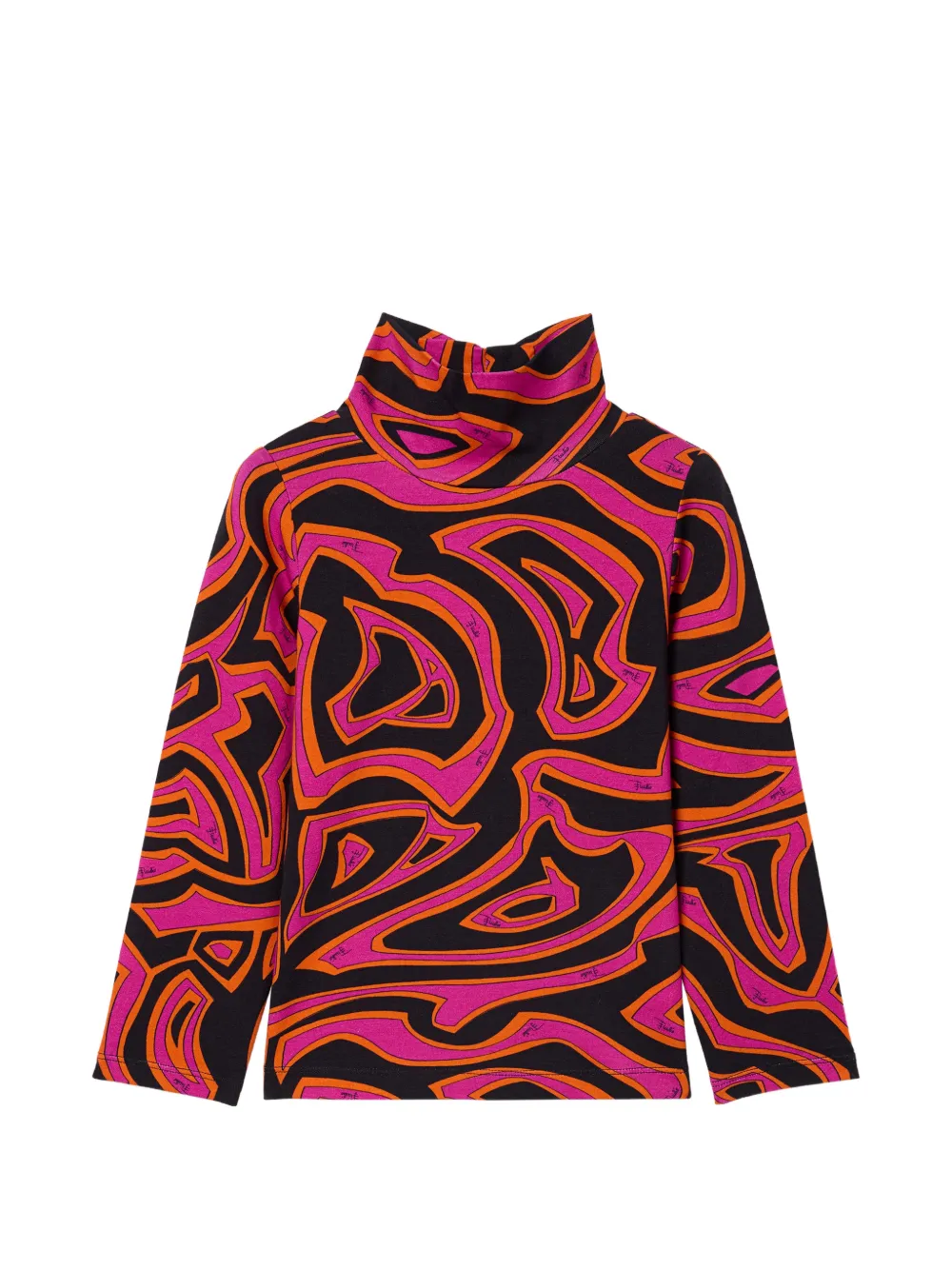 PUCCI Junior Labirinto printed turtleneck sweatshirt - Schwarz