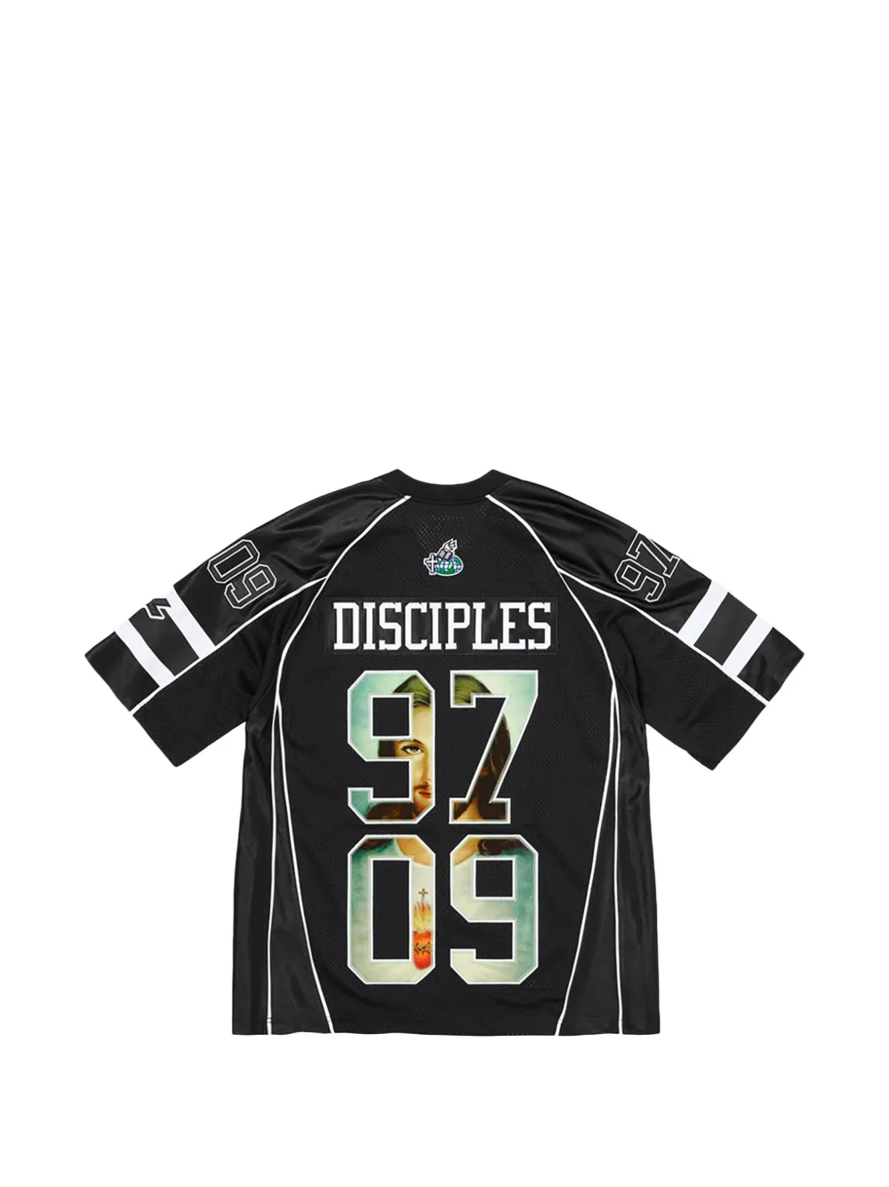 Supreme Disciples football jersey T-shirt Zwart