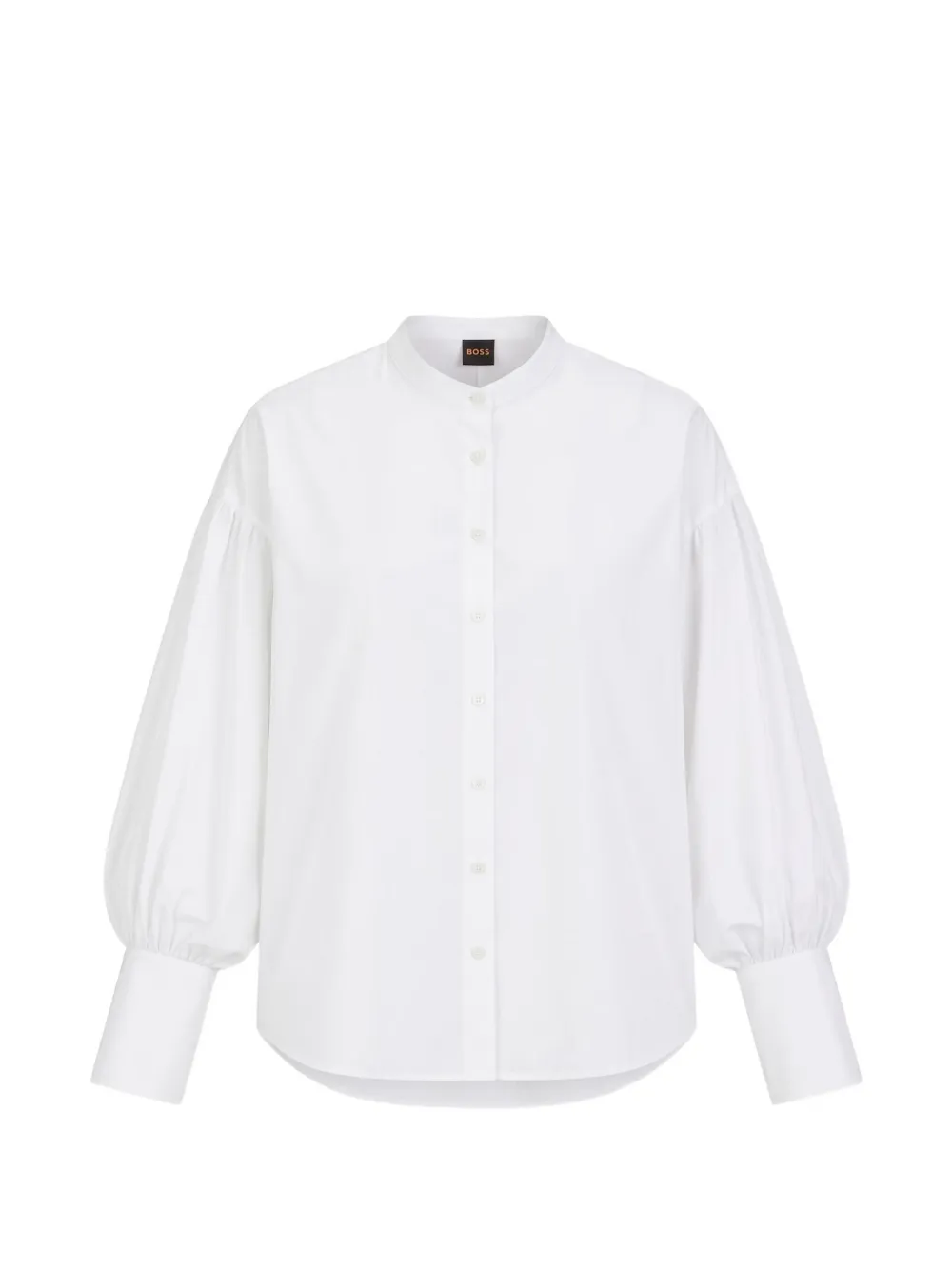 BOSS regular-fit cotton-poplin shirt with kimono sleeves