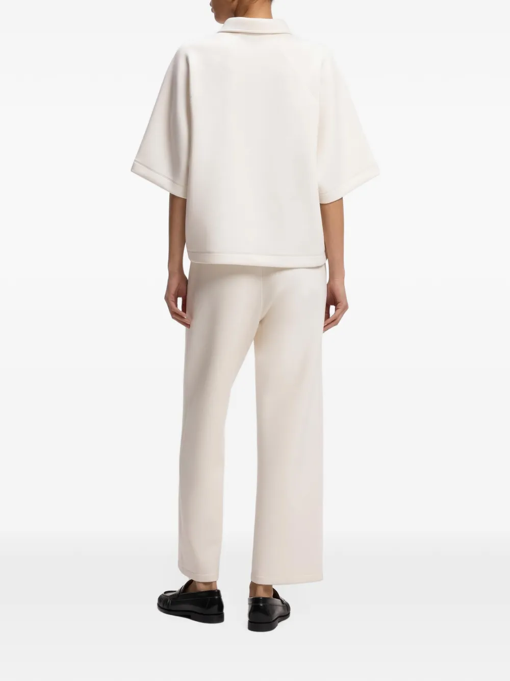 BOSS relaxed-fit trousers in double-layer scuba jersey Beige