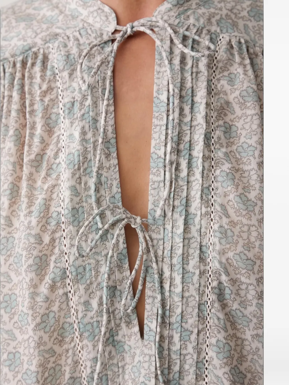 BOSS Bales floral-print blouse Grijs