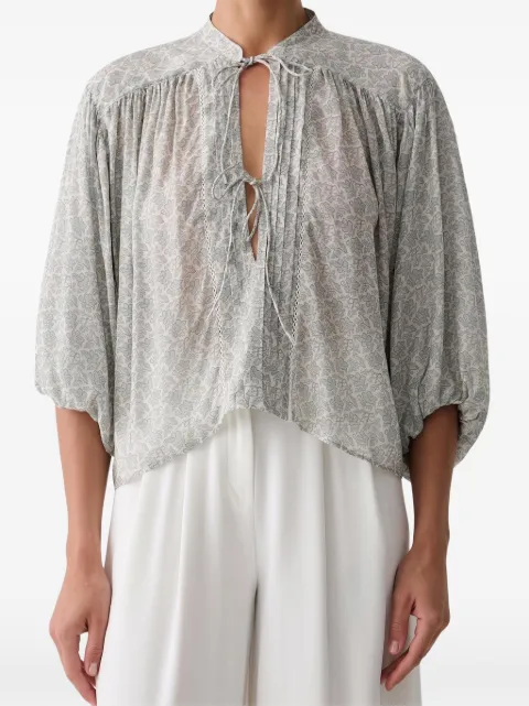 BOSS Bales floral-print blouse