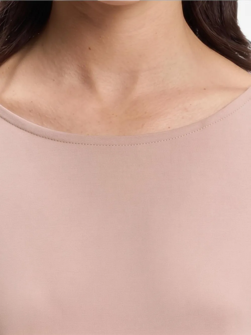 BOSS belted jersey dress with cape-style detail Roze