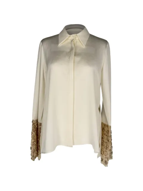 Galvan London blusa con detalles en los puños