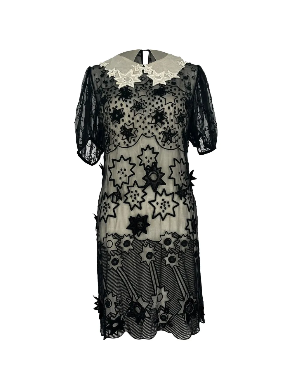 Chloé Vintage embroidered lace dress - Black