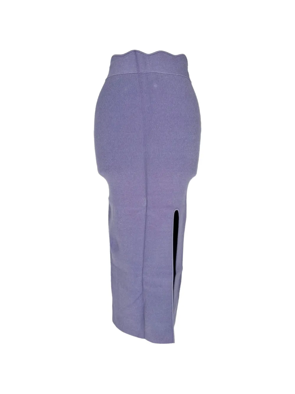 Galvan London Delia ribbed-knit skirt - Violett