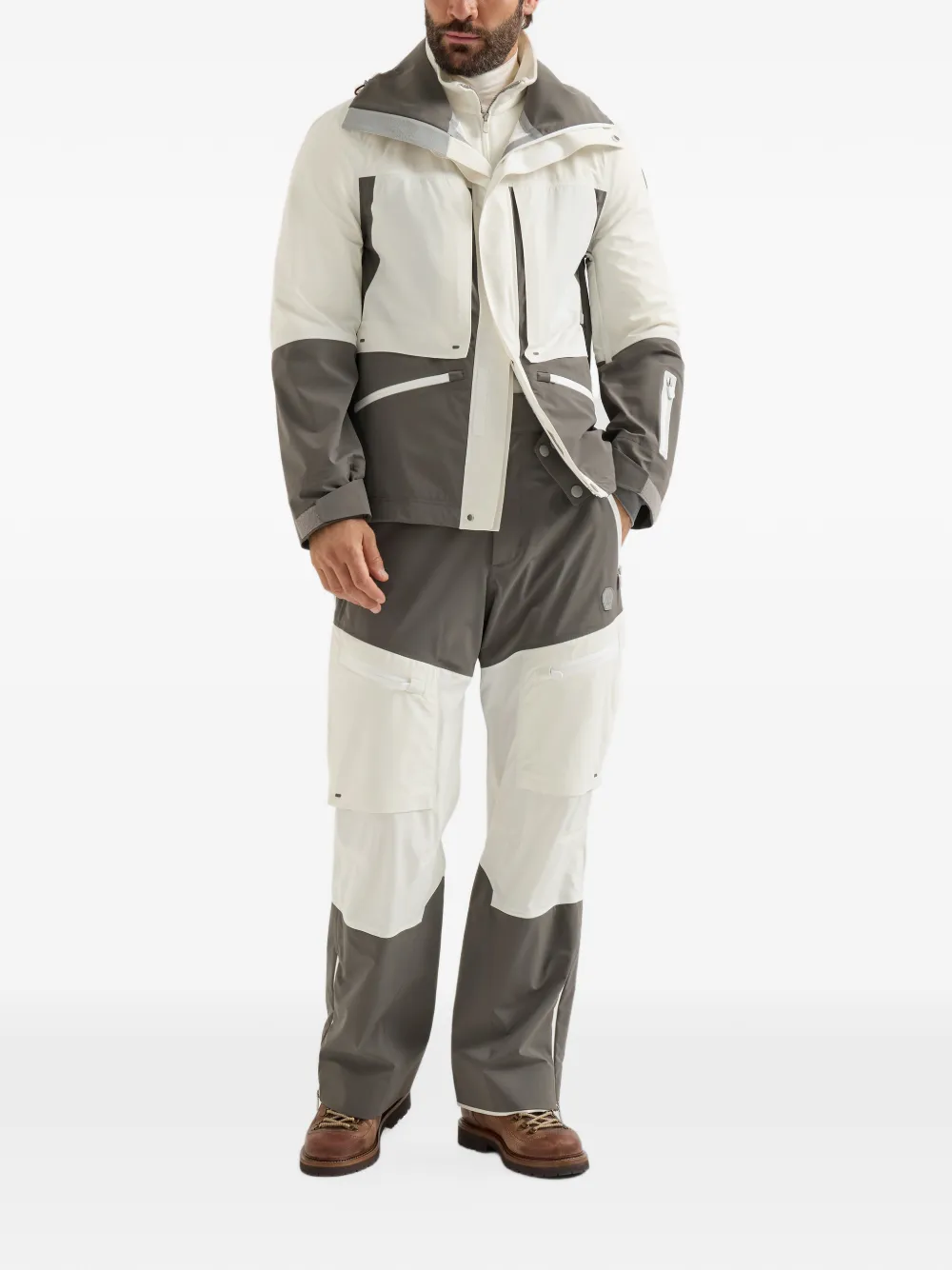 Brunello Cucinelli Mountain Performance bonded taffeta jacket Beige