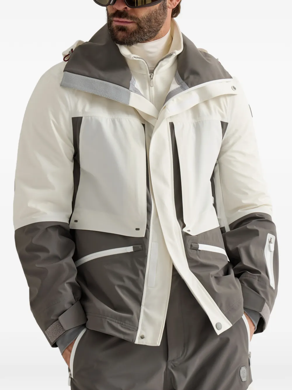 Brunello Cucinelli Mountain Performance bonded taffeta jacket Beige