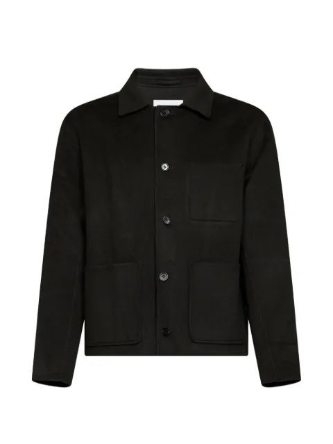 NN07 button-up patch-pocket overshirt