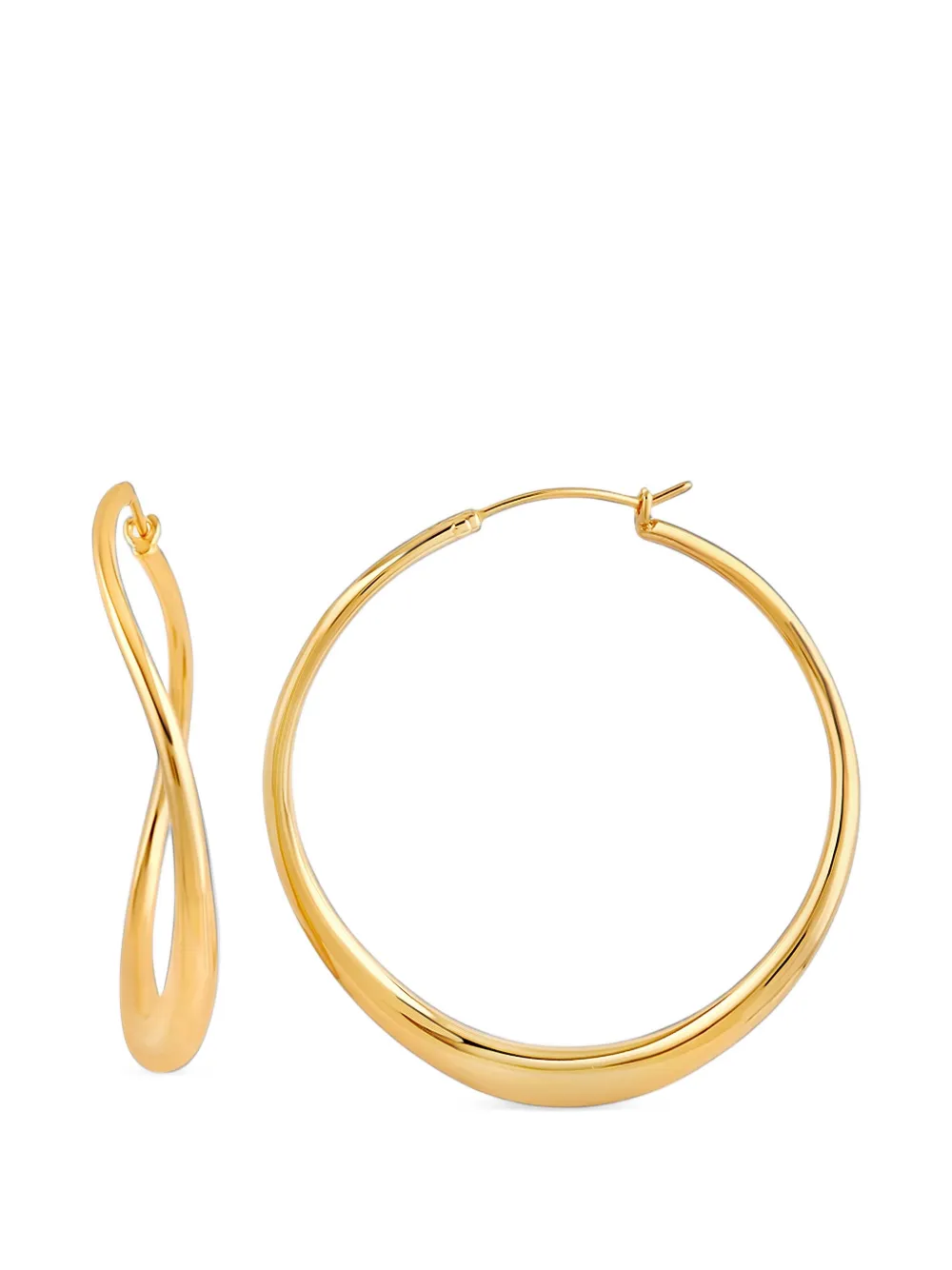 Dinny Hall Wave Large Hoop earrings - Gold
