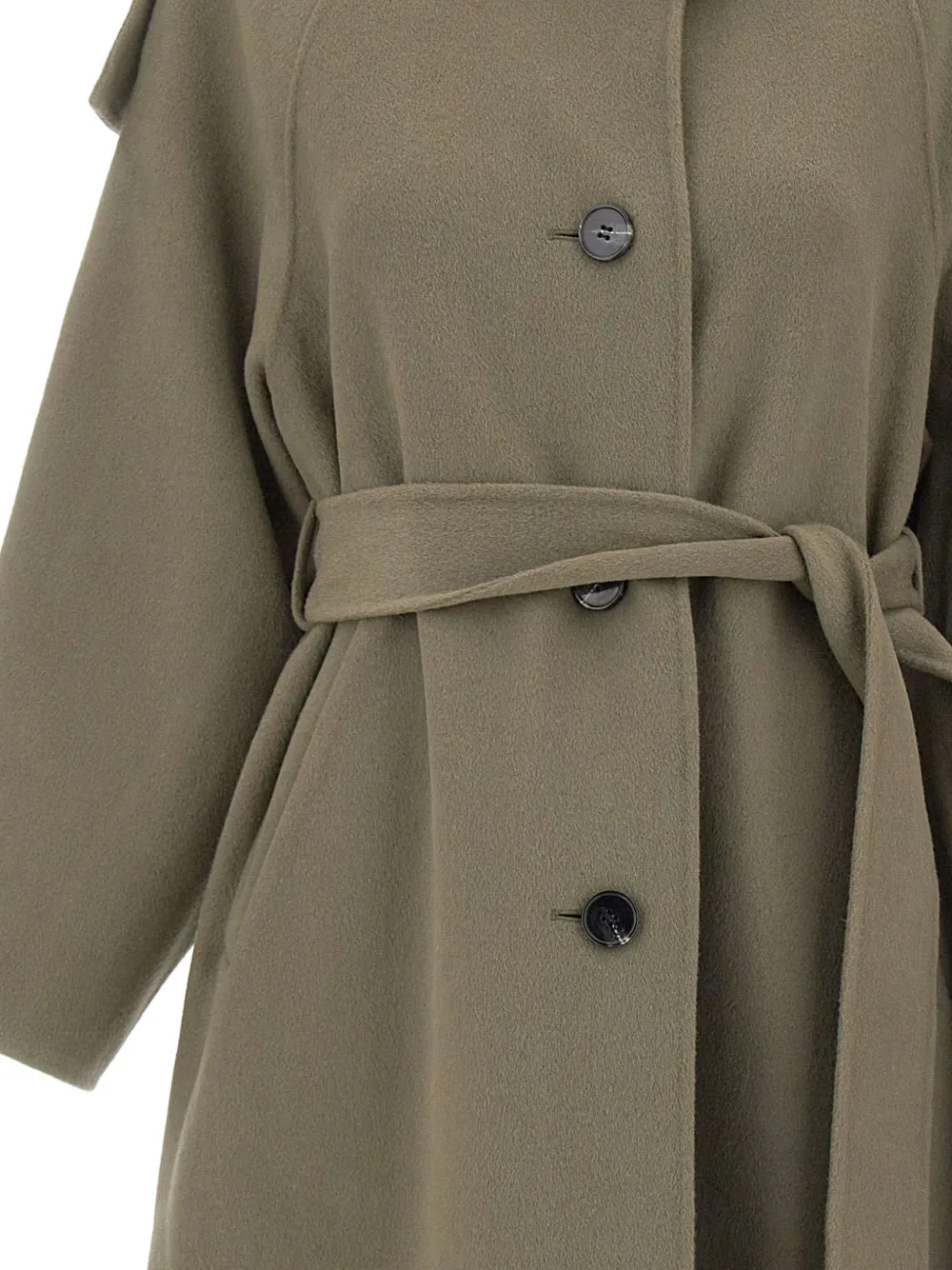 IRO belted button-front coat Groen