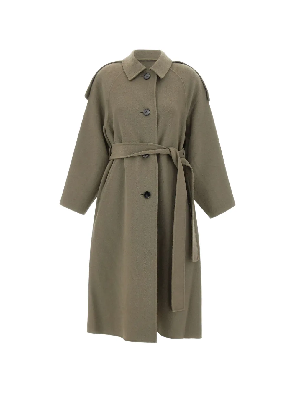 IRO belted button-front coat - Green