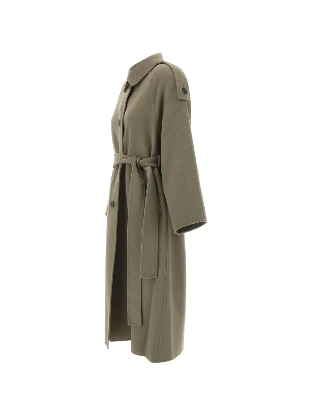 IRO belted button-front coat Groen