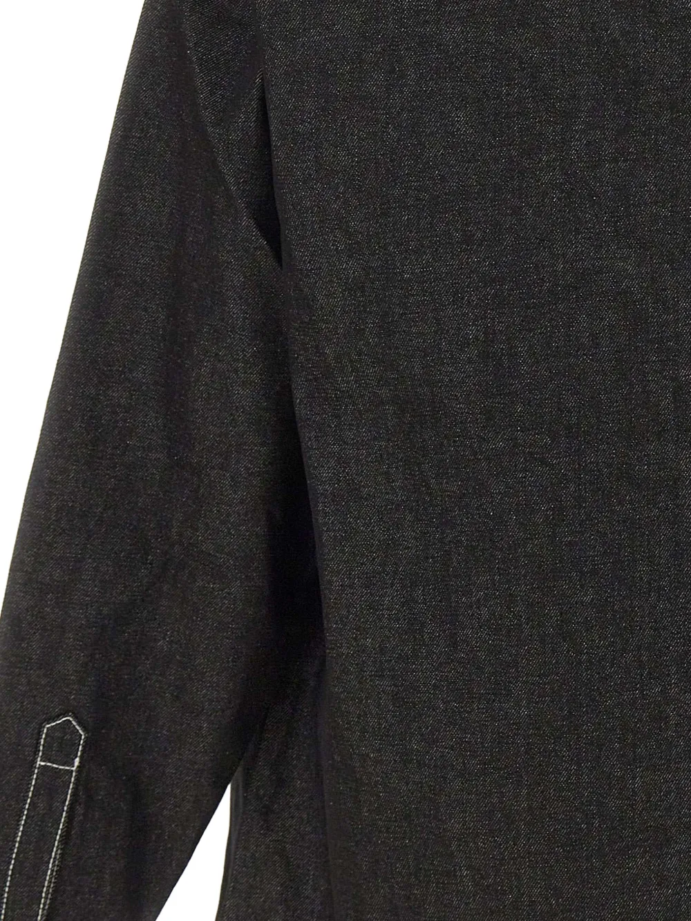 ENTIRE STUDIOS Denim shirt met contrasterend stiksel Zwart