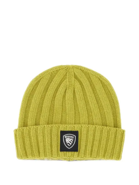 Blauer ribbed-knit beanie hat