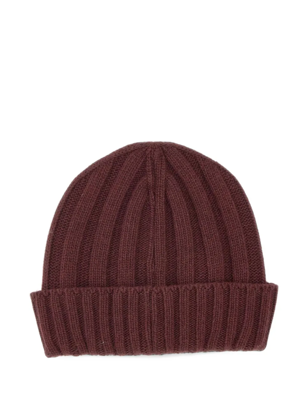 Blauer ribbed-knit beanie hat Rood