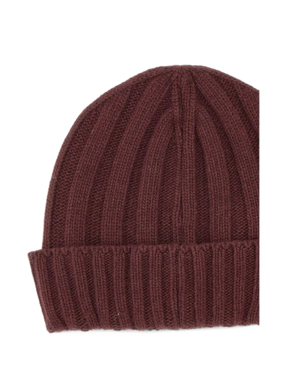 Blauer ribbed-knit beanie hat Rood