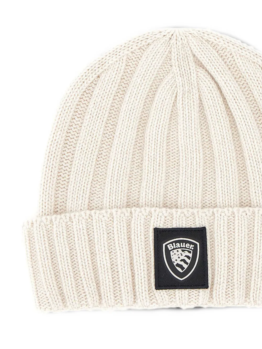 Blauer Cutter ribbed beanie hat Beige