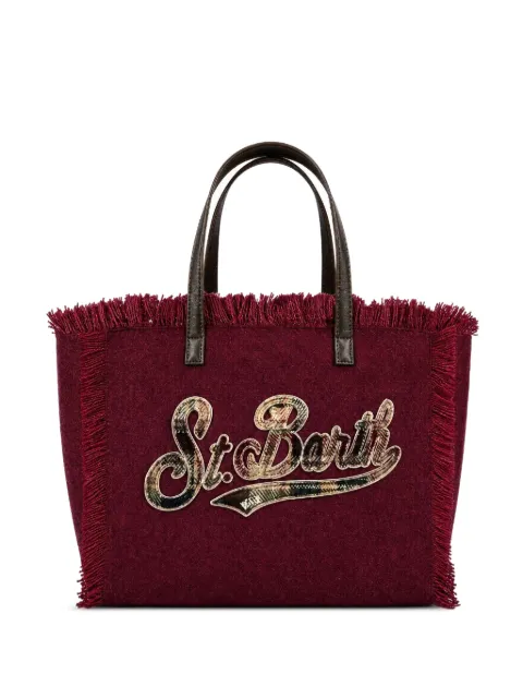 MC2 Saint Barth Shopper met franje afwerking en logopatch