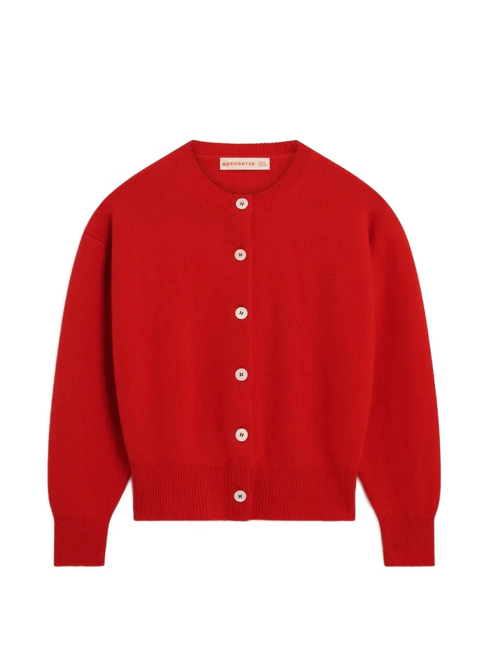 &Daughter Cardigan girocollo Ada - Rosso