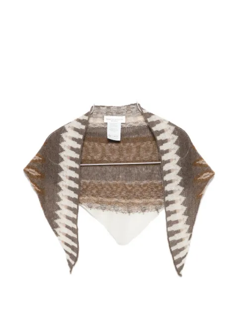 Roberto Collina jacquard-knit triangular scarf