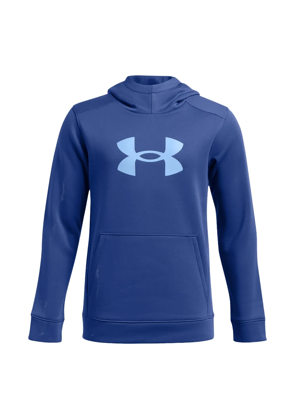 Under Armour Kids logo-print fleece hoodie - Blu