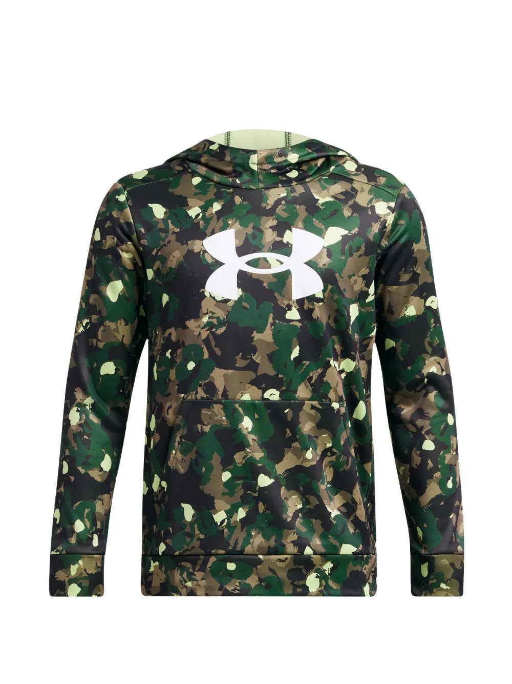 Under Armour Kids camo-print hoodie Groen