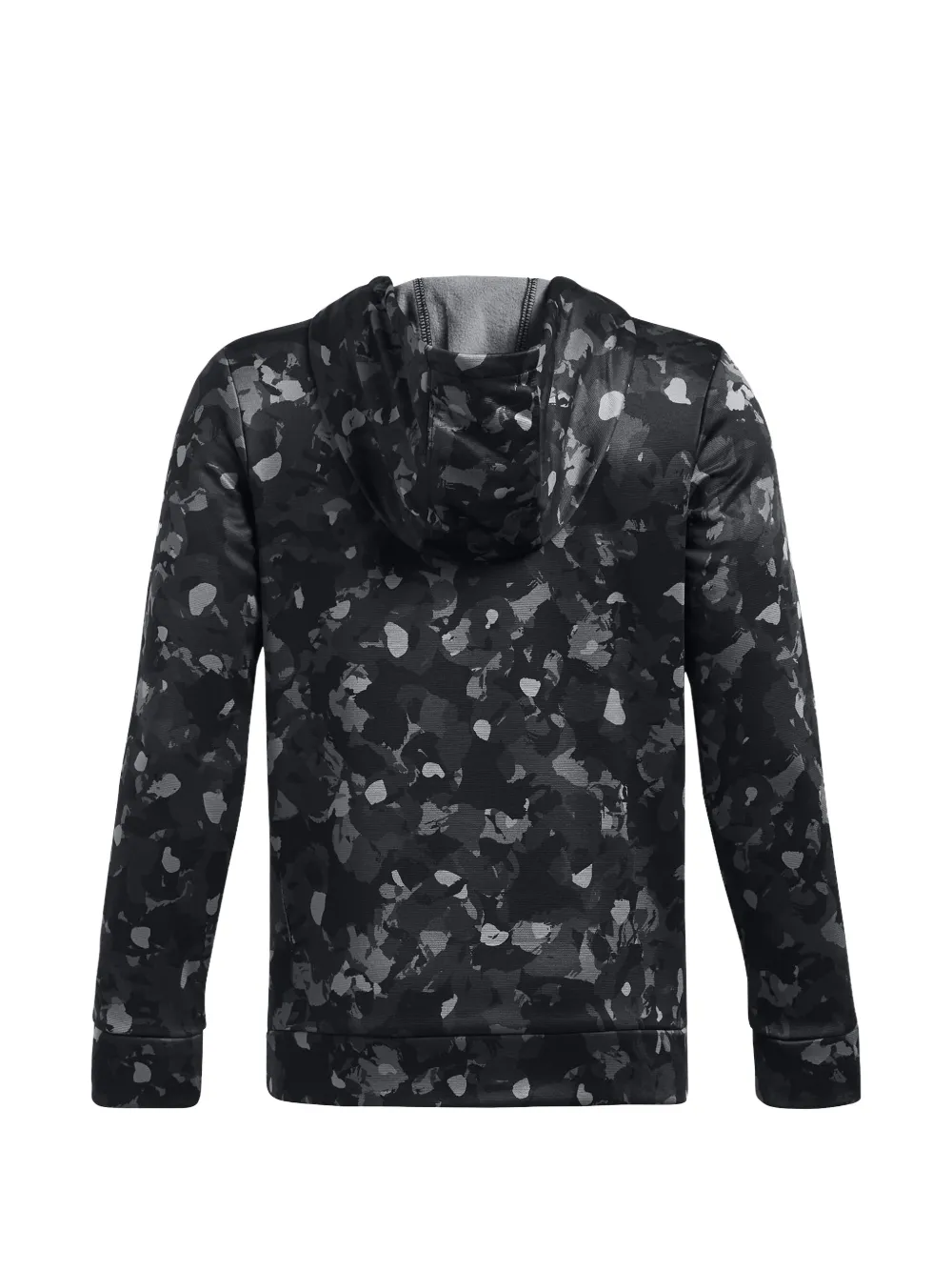 Under Armour Kids Unstoppable Fleece camo-print logo-print hoodie Zwart