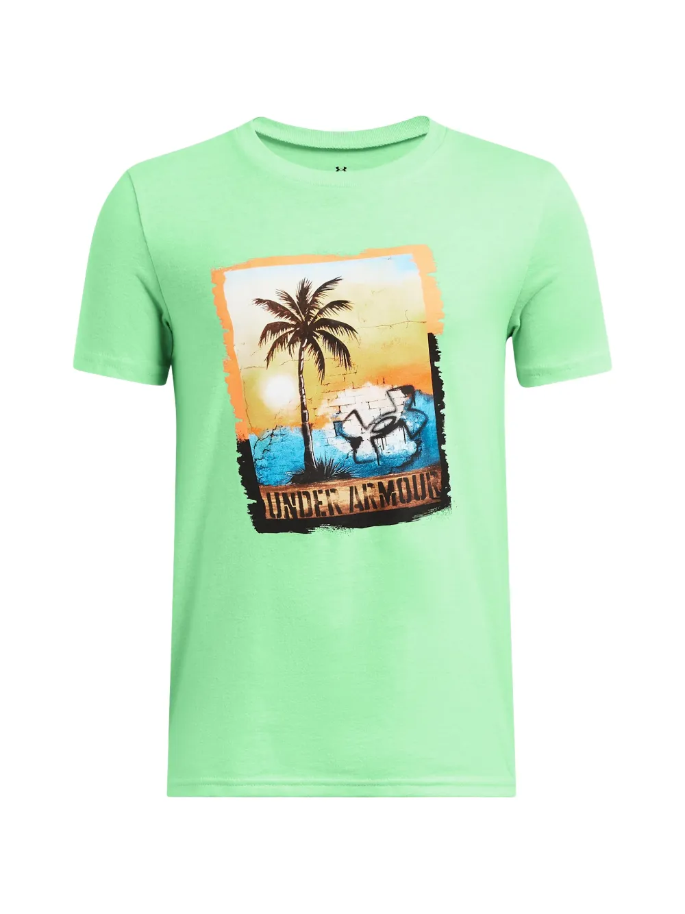 Under Armour Kids graphic-print short-sleeve T-shirt - Verde