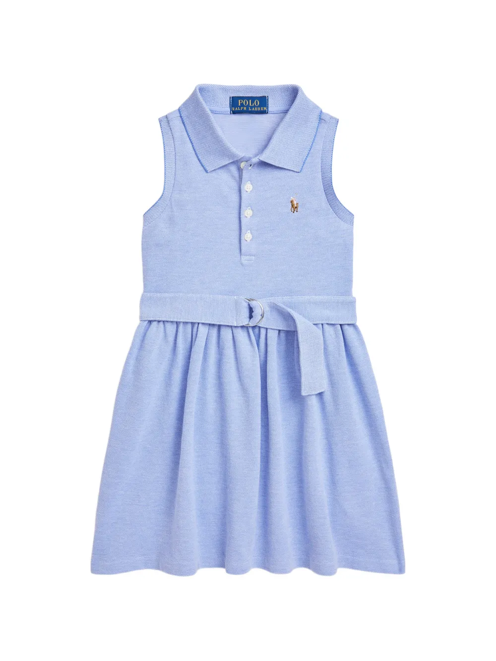 POLO RALPH LAUREN KIDS logo-embroidered dress - Blau