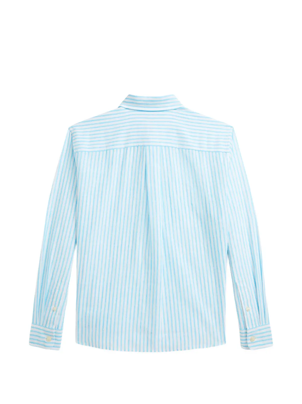 POLO RALPH LAUREN KIDS button-fastening striped shirt Wit