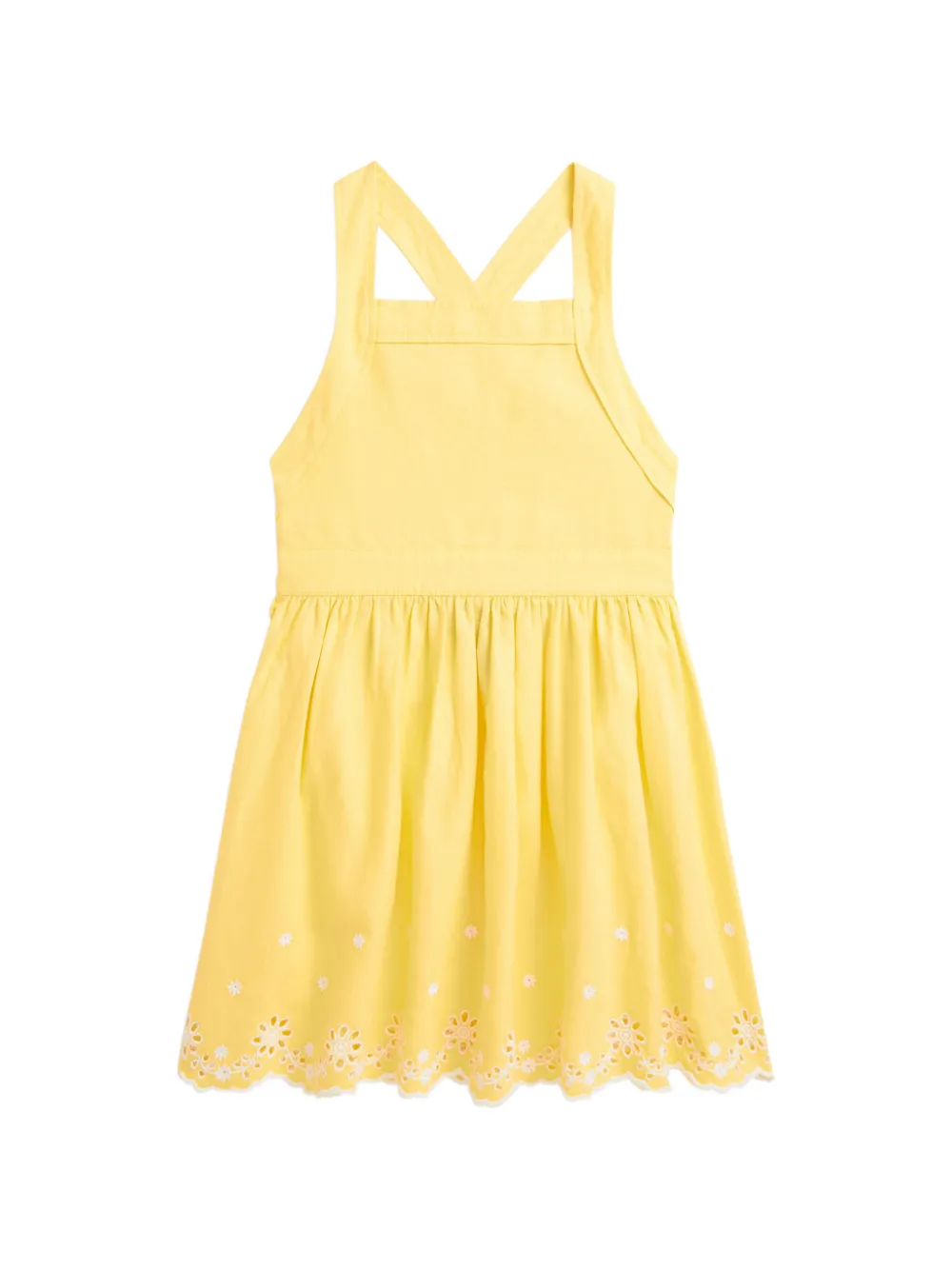POLO RALPH LAUREN KIDS broderie-anglaise dress - Gelb