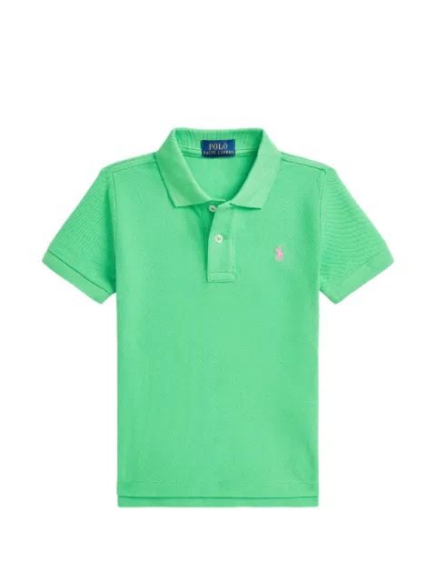 POLO RALPH LAUREN KIDS playera tipo polo de piqué con logo bordado