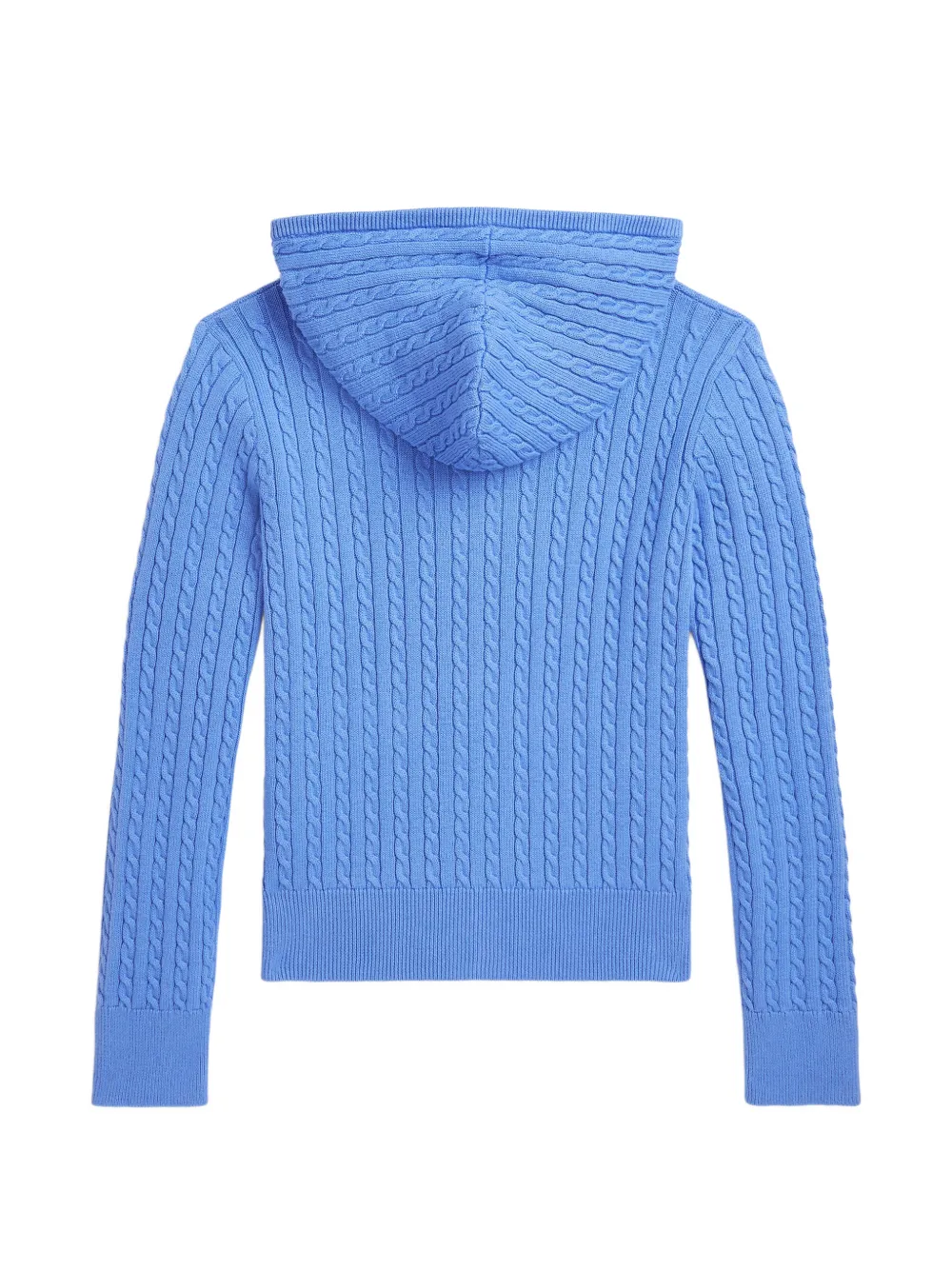 POLO RALPH LAUREN KIDS cable-knit cardigan Blauw