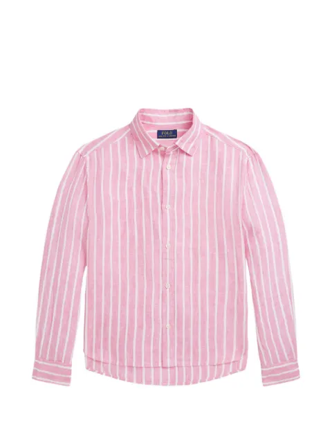 POLO RALPH LAUREN KIDS striped linen shirt