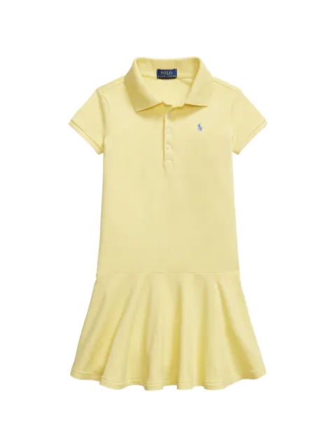 POLO RALPH LAUREN KIDS Pony-embroidered polo-collar dress