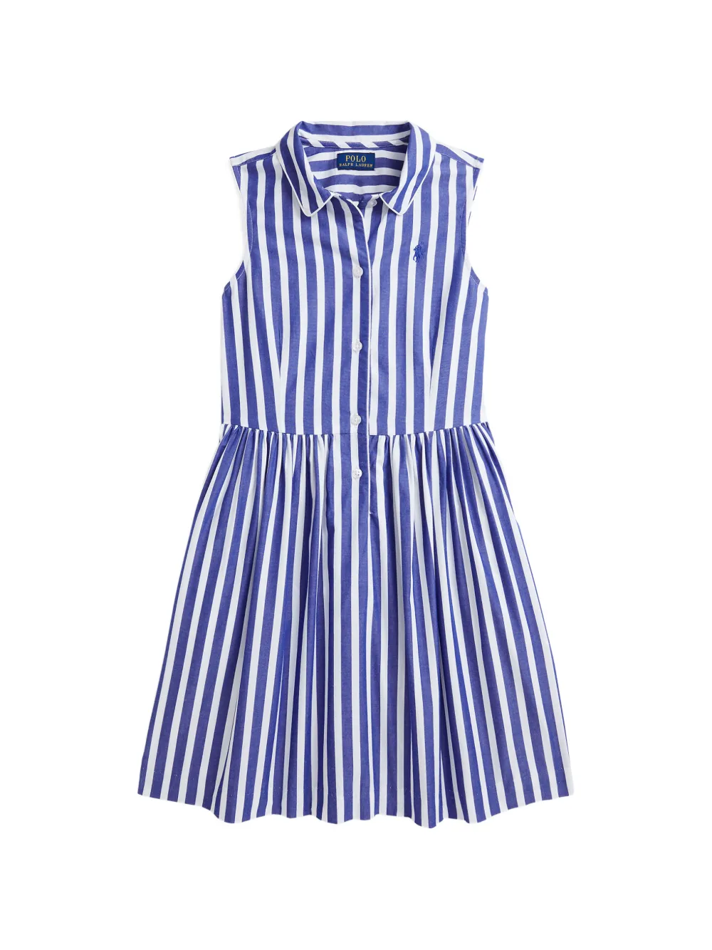 POLO RALPH LAUREN KIDS striped cotton dress - Blau