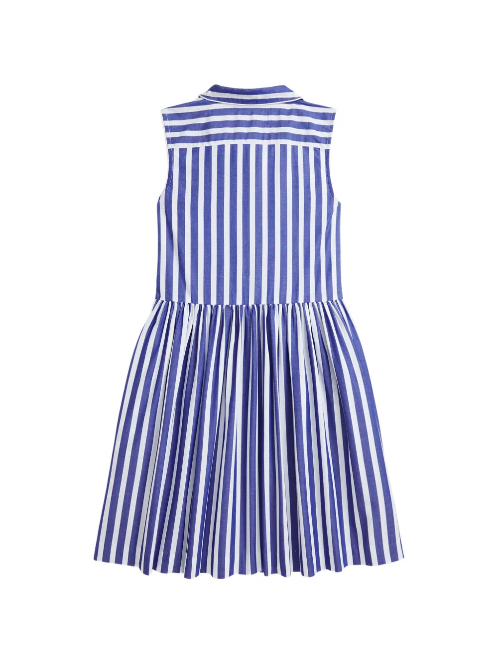 POLO RALPH LAUREN KIDS striped cotton dress Blauw